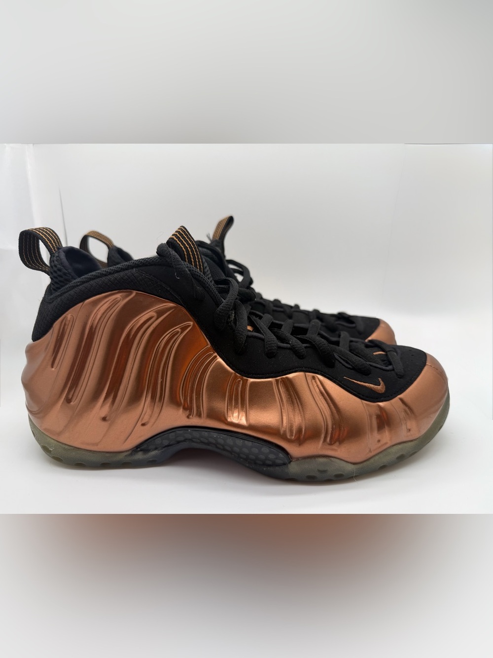Jordan Air Foamposite One Metallic Copper Sneakers - Black/Copper